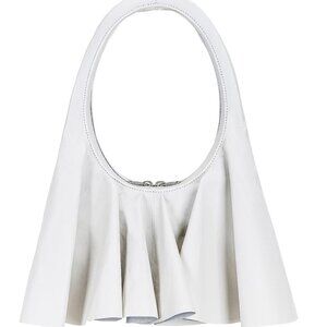 New In Box Coperni  White Ghost Swipe Bag Skirted Ruffle
